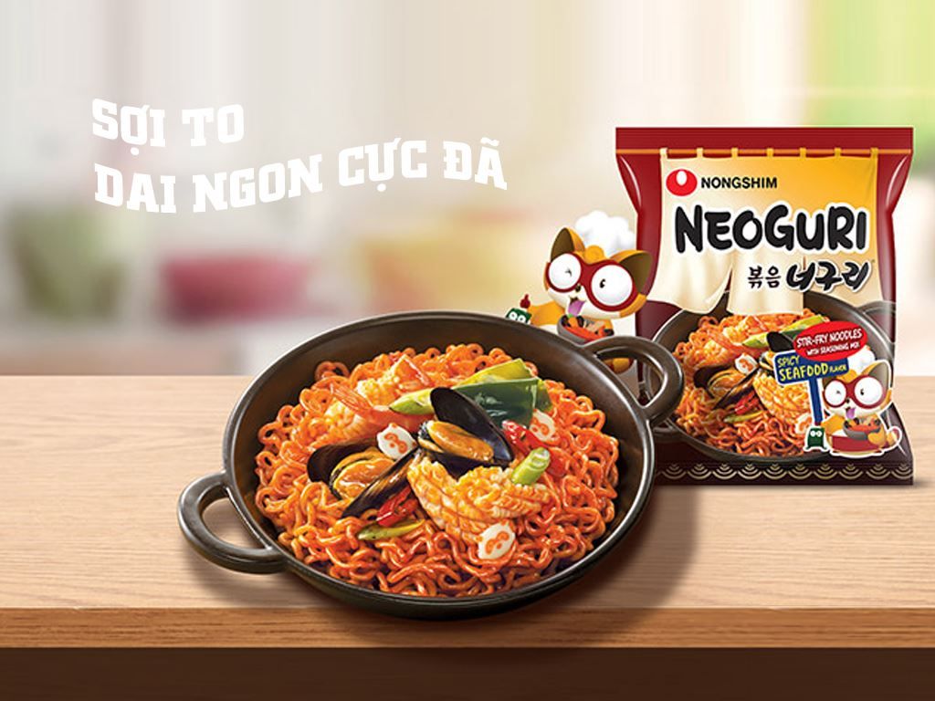  MÌ XÀO KHÔ NEOGURI (LỐC 5 GÓI) 