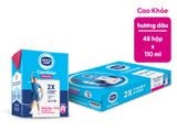  THÙNG 48 HỘP SỮA TIỆT TRÙNG HƯƠNG DÂU DUTCH LADY CAO KHOẺ 110ML/170ML 