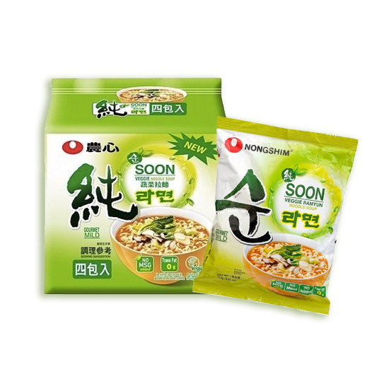  MÌ CHAY SOON VEGGIE RAMYUN (1 LỐC 5 GÓI) 