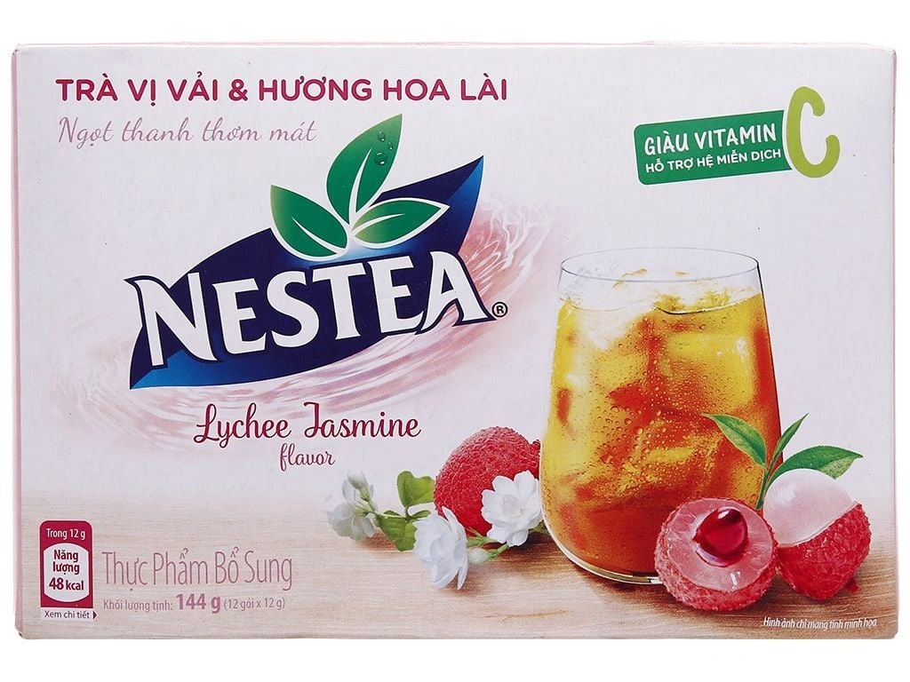  TRÀ NESTEA VỊ VẢI VÀ HƯƠNG HOA LÀI 144GX36 HOP 
