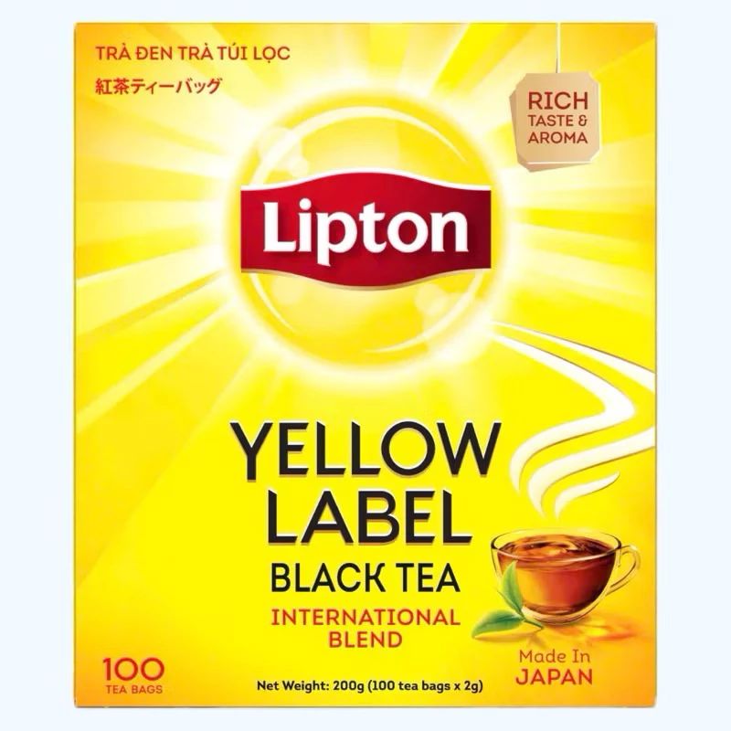  LIPTON TRÀ NHÃN VÀNG 36H X 100 GÓI X 2G 