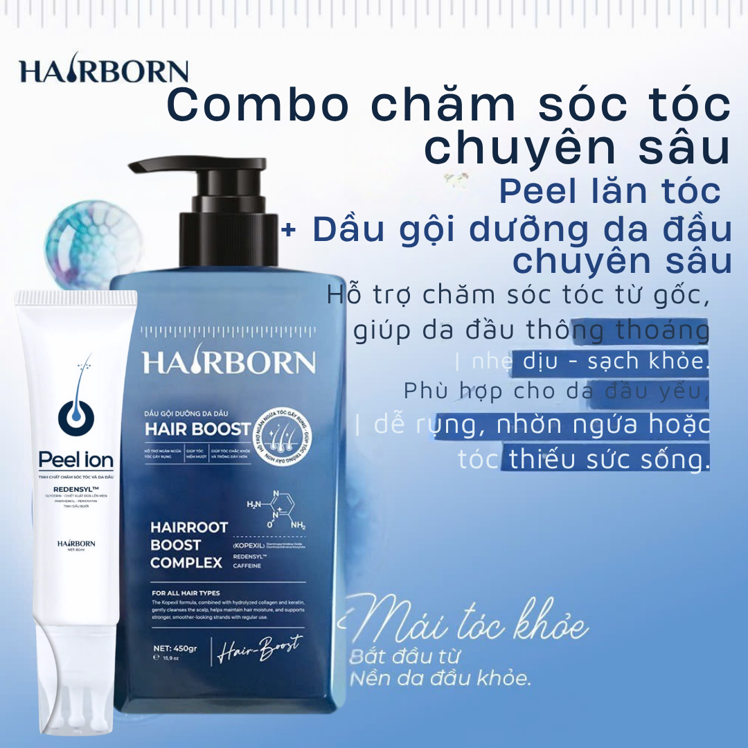 HairBoost - Combo Chăm sóc và phục hồi tóc hư tổn chuyên sâu 