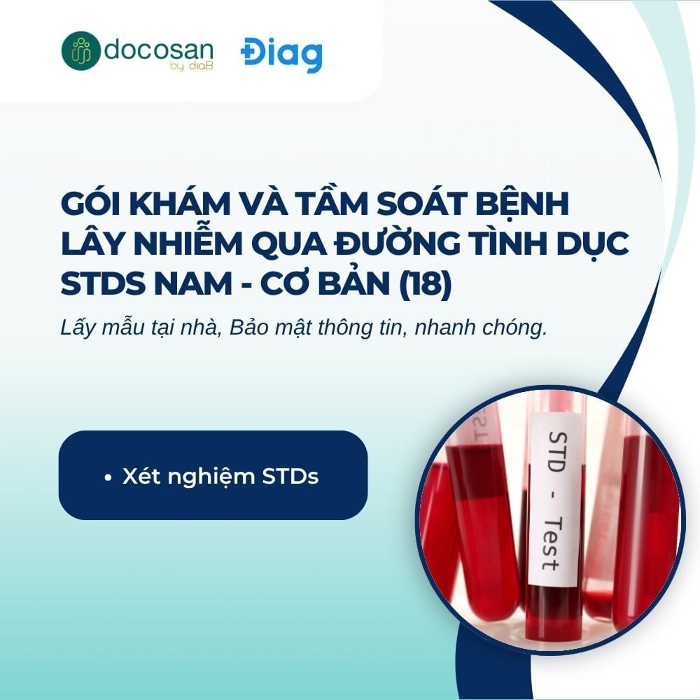  Gói khám và tầm soát bệnh lây nhiễm qua đường tình dục STDs Nam - Cơ bản 