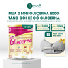  [Tặng gối kê cổ] Combo 2 lon Glucerna dạng bột hương vani 800g 