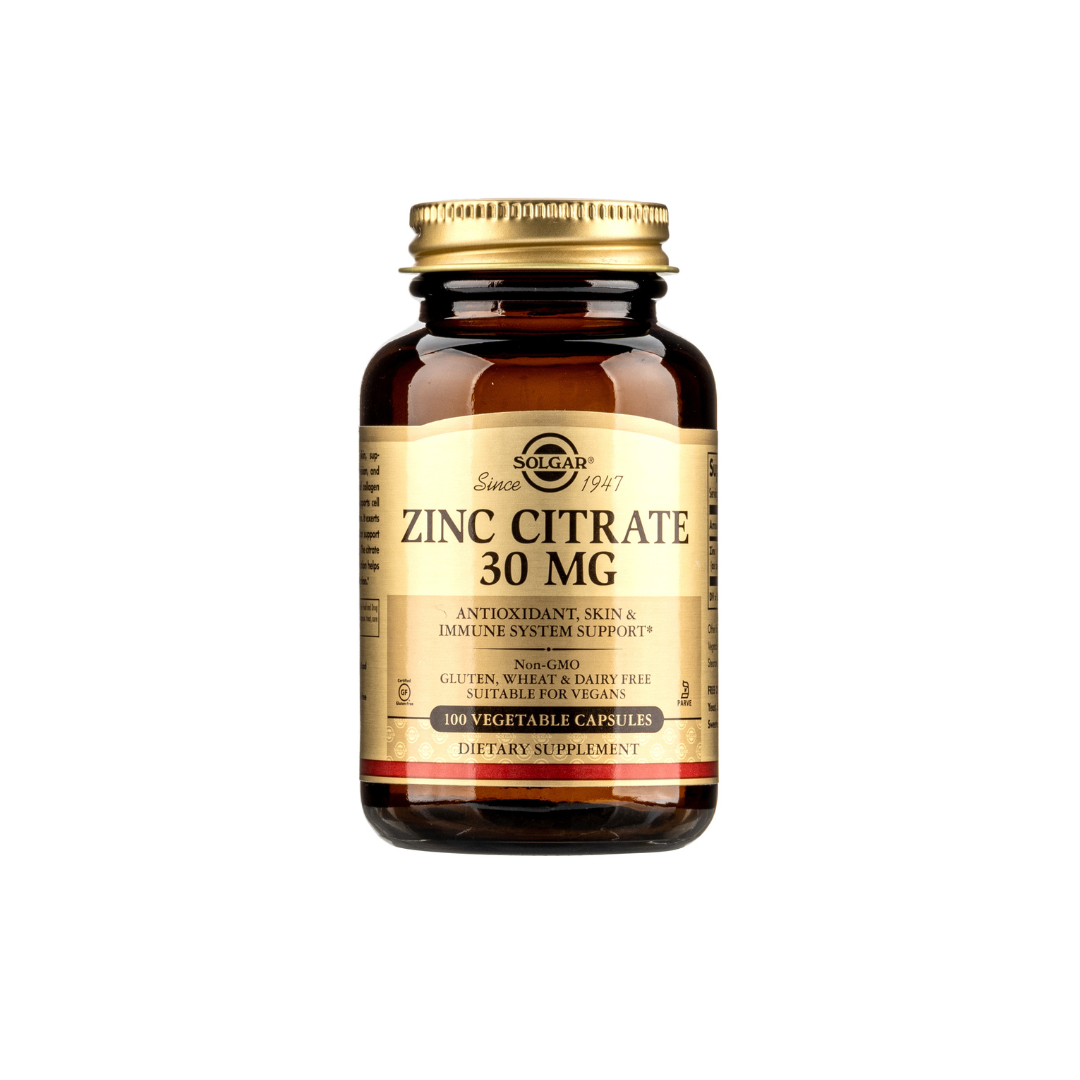  Zinc Citrate 30mg L/100v SOLGAR Kẽm hữu cơ hỗ trợ đề kháng 