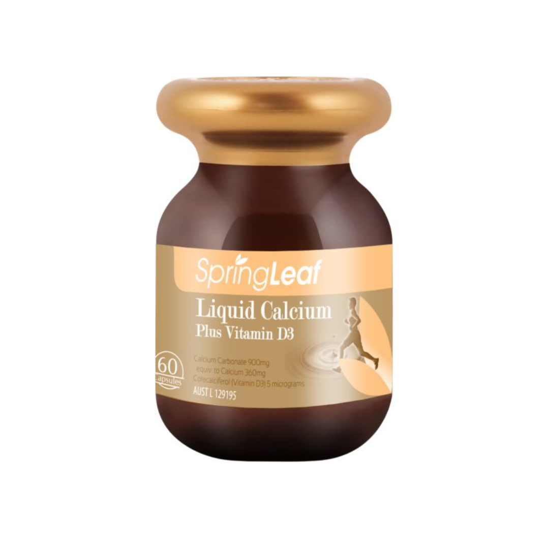  Liquid Calcium Plus D3 L/60v SPRING LEAF Hỗ trợ xương chắc khỏe 