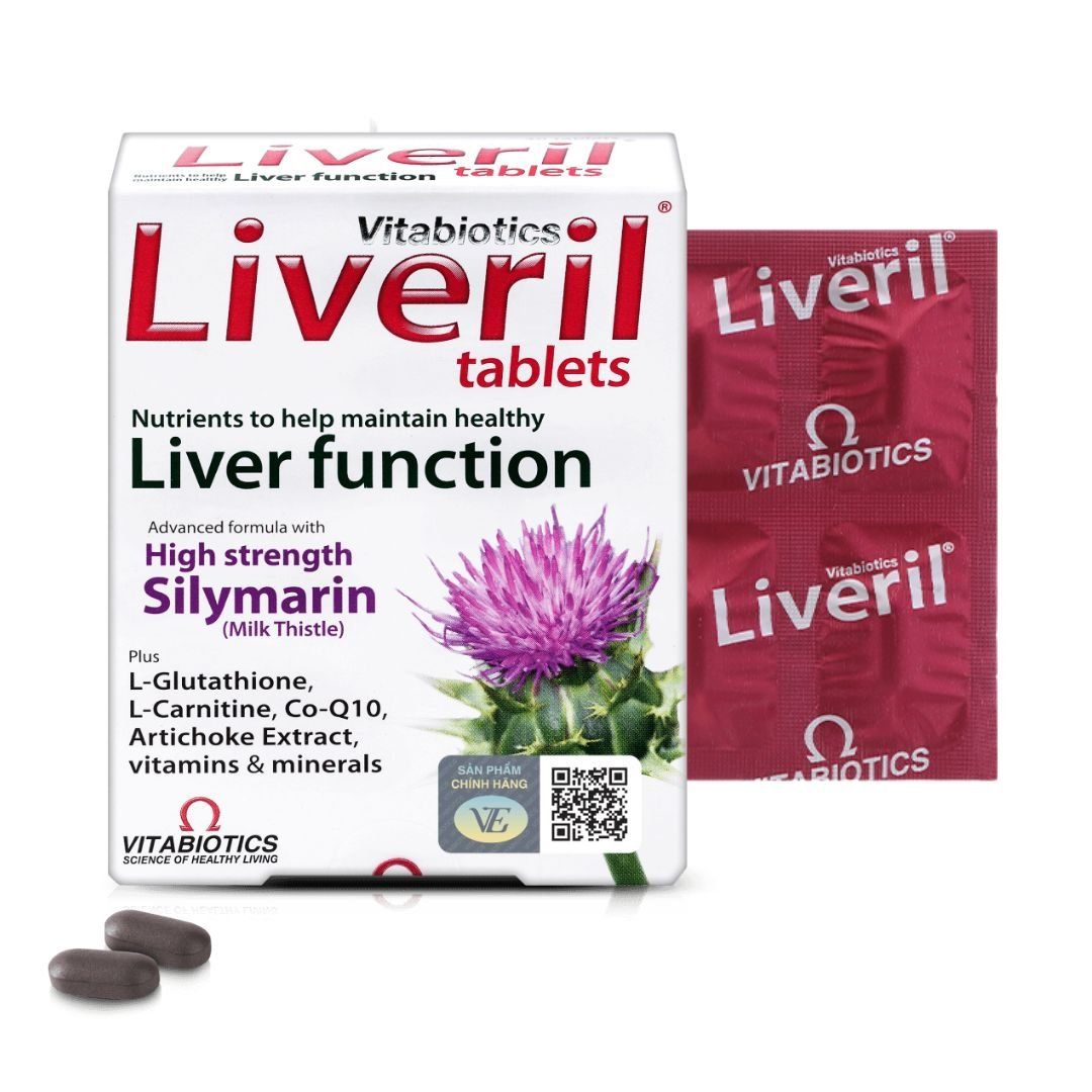  Liveril H/30V VITABIOTICS Giải độc gan, hỗ trợ bệnh lí về gan(VEPharma) 