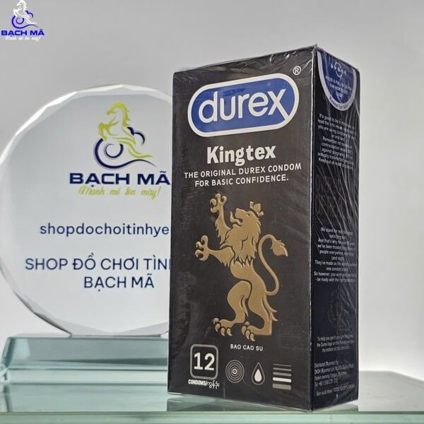  Bao Cao Su Durex Kingtex Hộp 12 Cái 