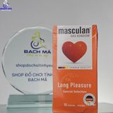 Bao cao su gân siêu mỏng Masculan hộp 10 cái 