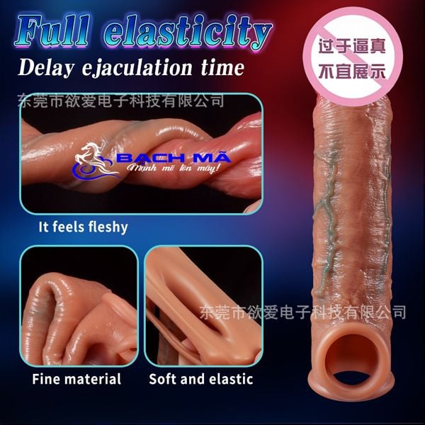  Bao đôn dên đường gân nổi silicon cao cấp màu da thật lớn 