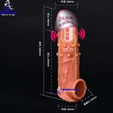  Bao đôn dên rung gai mềm gân nổi silicon cao cấp màu da thật k4 