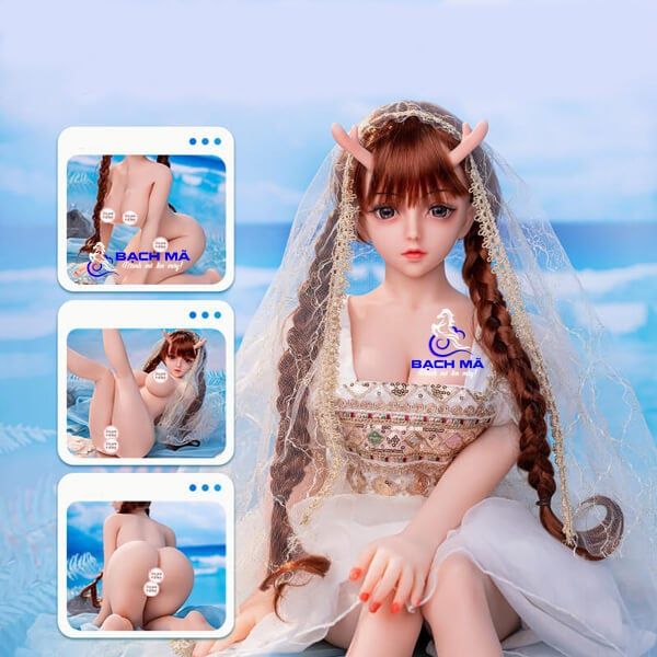  Búp bê anime tình dục mặt xinh có sừng mềm cao 100cm 