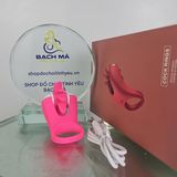  Vòng đeo dương vật kết hợp lưỡi liếm massage âm vật G-spot rung 10 chế độ 