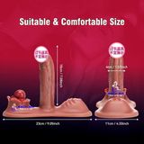  Dương vật giả 2 đầu rung thụt gắn tường điều khiển từ xa x1 