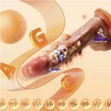  Dương vật giả gai bi có đế hít tường rung thụt nhiệt cho nữ x1 