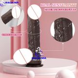  Dương vật giả hít tường da đen có bao quy đầu như thật k1 