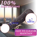  Dương vật giả hít tường da đen có bao quy đầu như thật k1 
