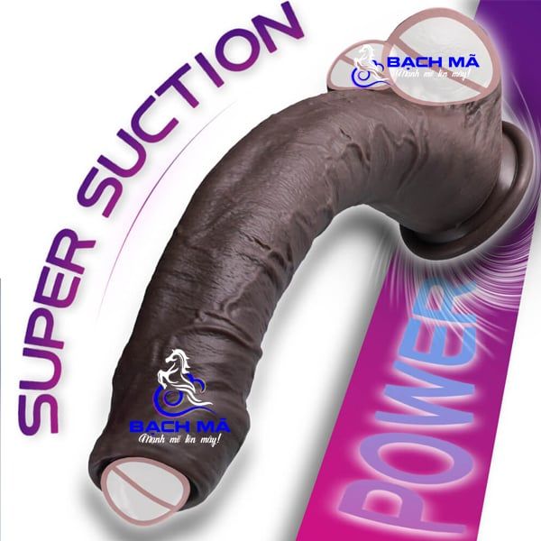  Dương vật giả hít tường da đen có bao quy đầu như thật k2 