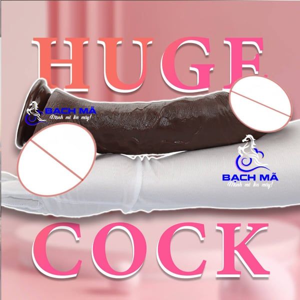  Dương vật giả hít tường da đen có bao quy đầu như thật k2 