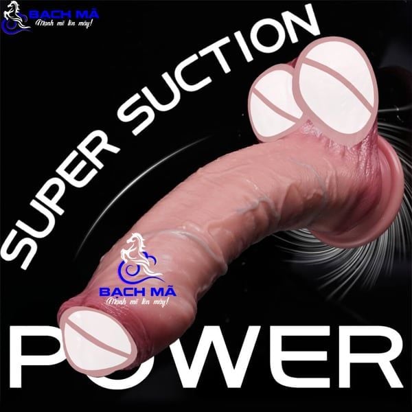  Dương vật giả hít tường silicon có bao quy đầu như thật k4 