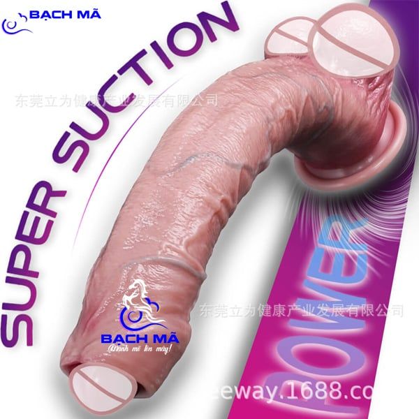  Dương vật giả hít tường silicon có bao quy đầu như thật k4 