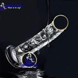  Dương vật giả trong suốt có đế hít tường giá rẻ k1 