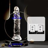  Dương vật giả trong suốt có đế hít tường giá rẻ k1 