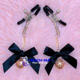  Kẹp đầu ti núm vú đồ chơi bạo dâm có chuông 