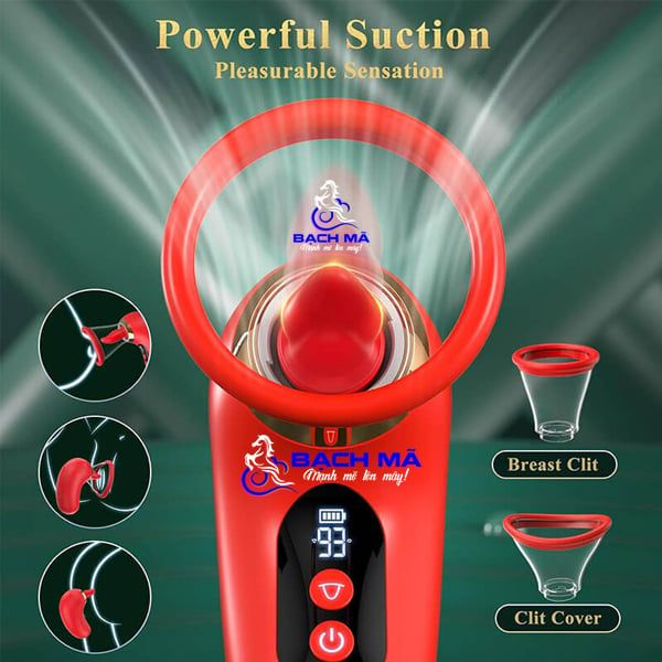  Máy bú mút điểm G cho nữ đầu hút rung lưỡi liếm dùng app k8 
