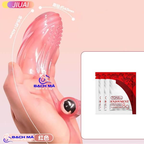  Máy rung đeo ngón tay có gai mềm dùng bin m1 