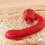  Máy trứng rung hoa hồng 2 đầu cực mạnh không dây cao cấp 