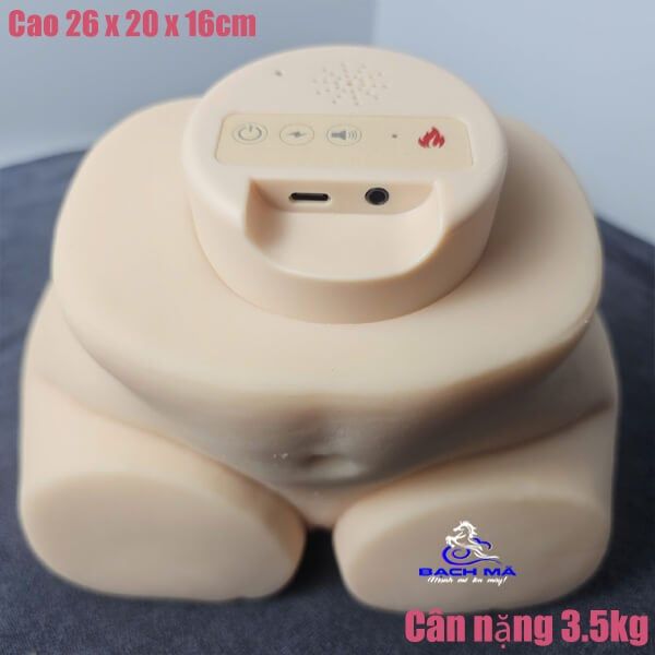 Mông giả silicon âm đạo kẹp hút rung 10 chế độ dùng app 3.5kg 