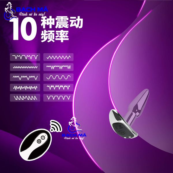  Phích cắm hậu môn inox cao cấp điều khiển từ xa không dây k2 