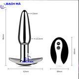  Phích cắm hậu môn inox cao cấp điều khiển từ xa không dây k2 