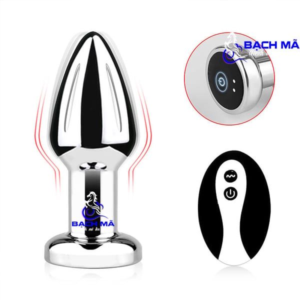  Phích cắm hậu môn inox cao cấp điều khiển từ xa không dây k3 