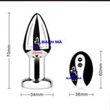  Phích cắm hậu môn inox cao cấp điều khiển từ xa không dây k4 