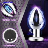  Phích cắm hậu môn inox cao cấp điều khiển từ xa không dây k4 