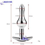  Phích cắm hậu môn inox cao cấp điều khiển từ xa không dây k5 