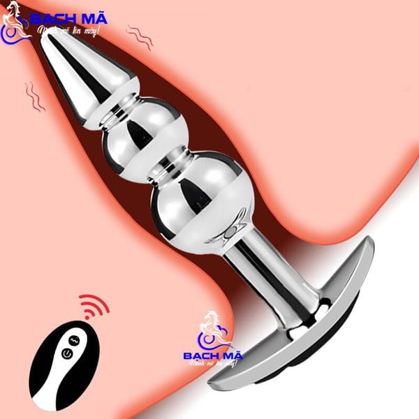  Phích cắm hậu môn inox cao cấp điều khiển từ xa không dây k6 