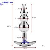  Phích cắm hậu môn inox cao cấp điều khiển từ xa không dây k6 