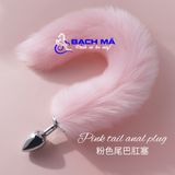  Phích cắm sextoy hậu môn trái tim inox đuôi cáo giá rẻ 