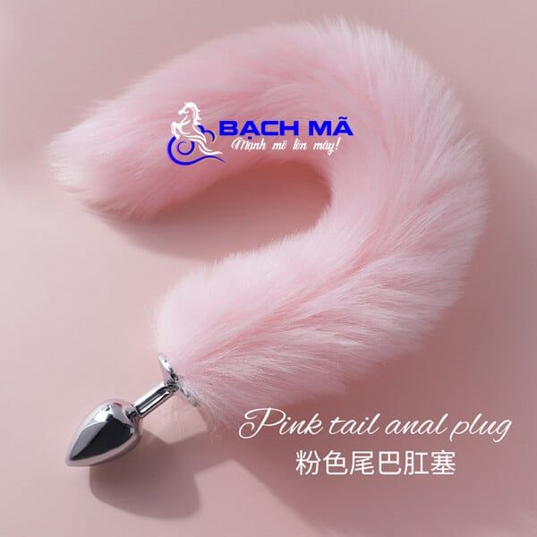  Phích cắm sextoy hậu môn trái tim inox đuôi cáo giá rẻ 