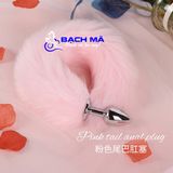  Phích cắm sextoy hậu môn trái tim inox đuôi cáo giá rẻ 