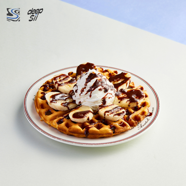  WAFFLE CHUỐI SOCOLA 