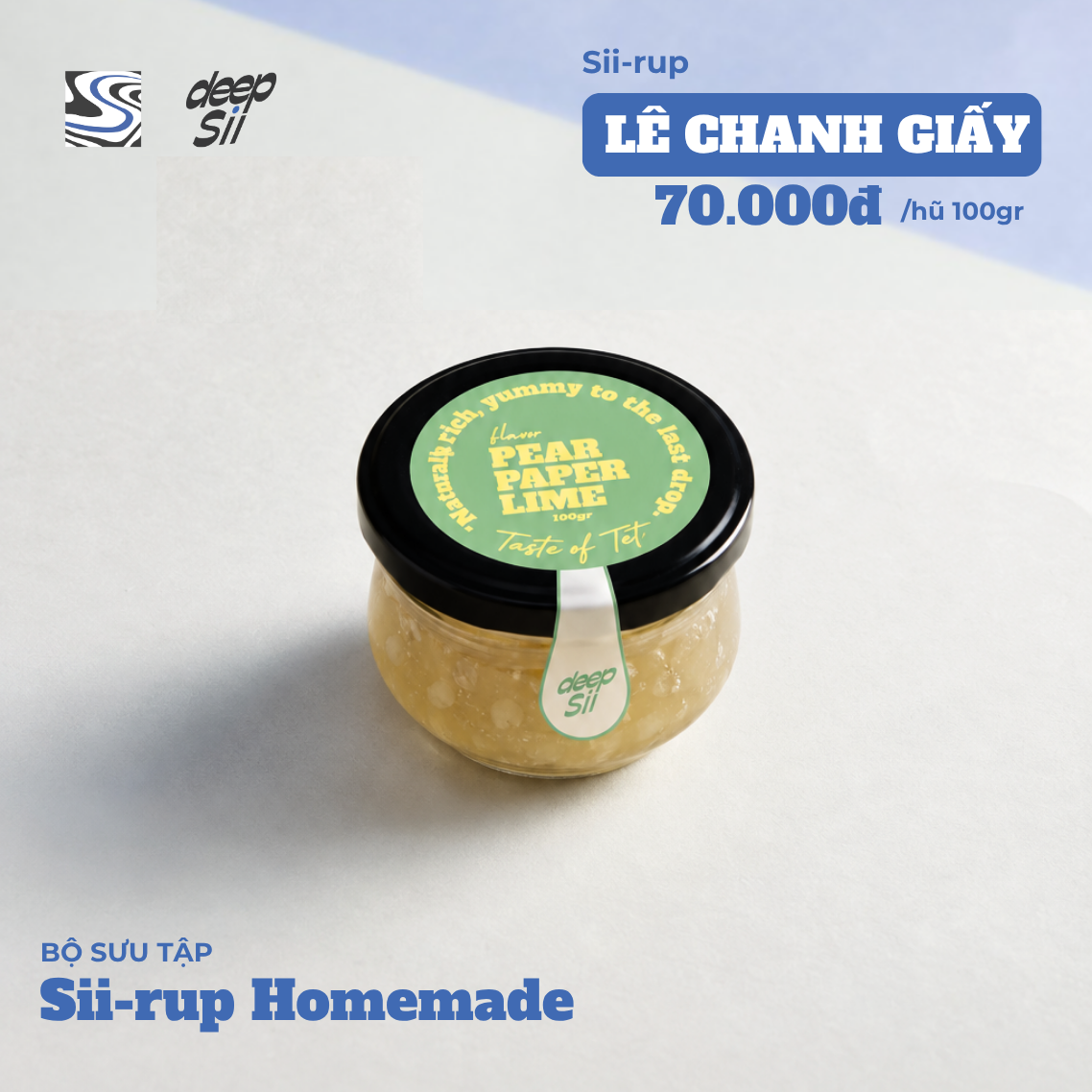  Sii-rup Lê Chanh Giấy 100gr 
