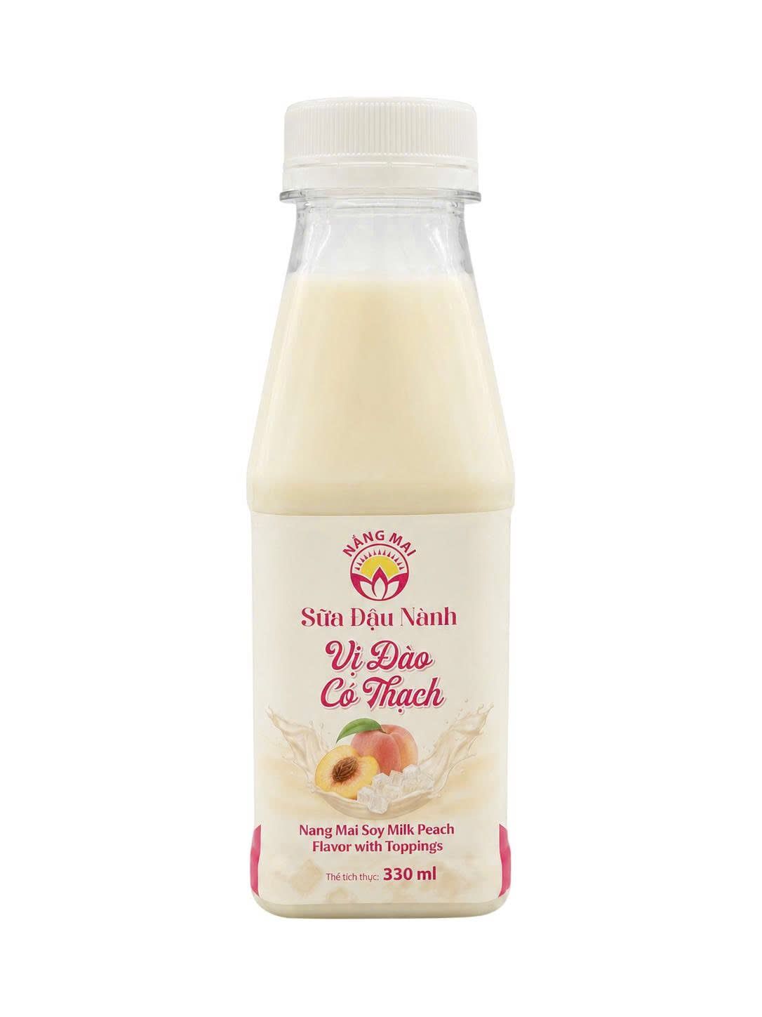  Sữa đậu nành vị đào có thạch 330ml 