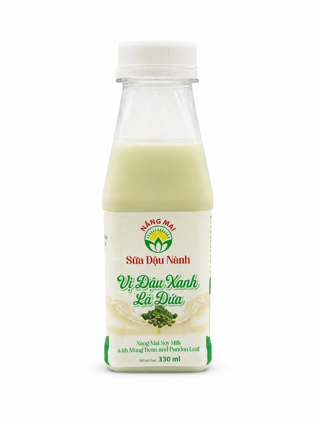  Sữa đậu nành vị đậu xanh lá dứa 330ml 