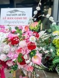 Kệ Hoa Tone Hồng Đáng Yêu – Ngọt Ngào, Nổi Bật Cho Mọi Sự Kiện Giao Xe & Khai Trương 