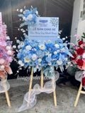  Kệ Hoa Lụa Giao Xe Cao Cấp Tone Hồng & Tone Xanh Dương - Đơn Giản, Sang Trọng nâng tầm đẳng cấp 