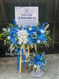  Kệ Hoa Giao Xe Tone Xanh Dương – Sang Trọng, Hiện Đại Cho Showroom Ô Tô 